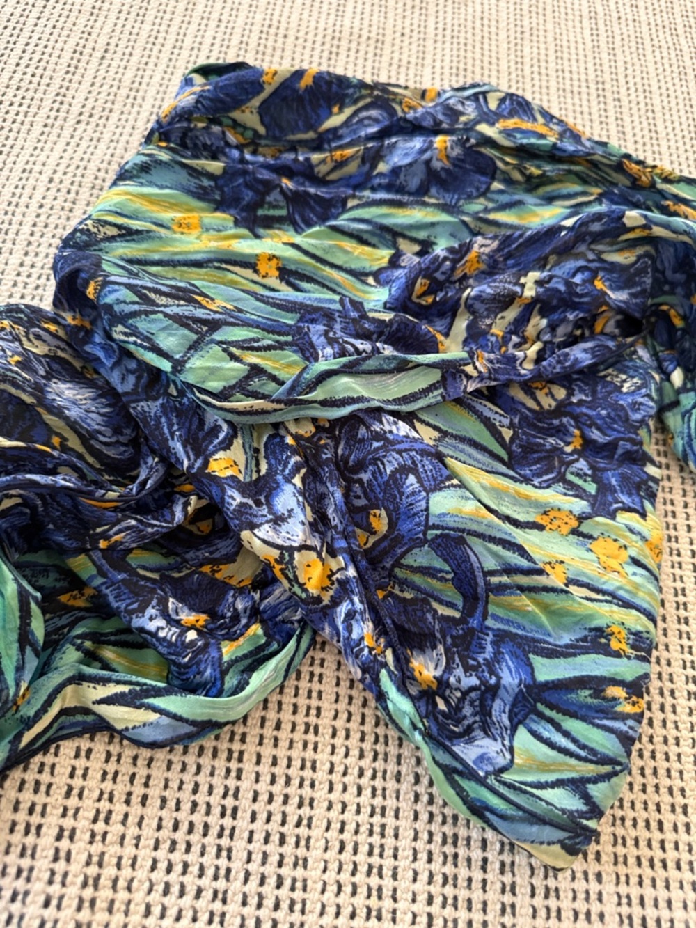 Van Gogh painting silk scarf